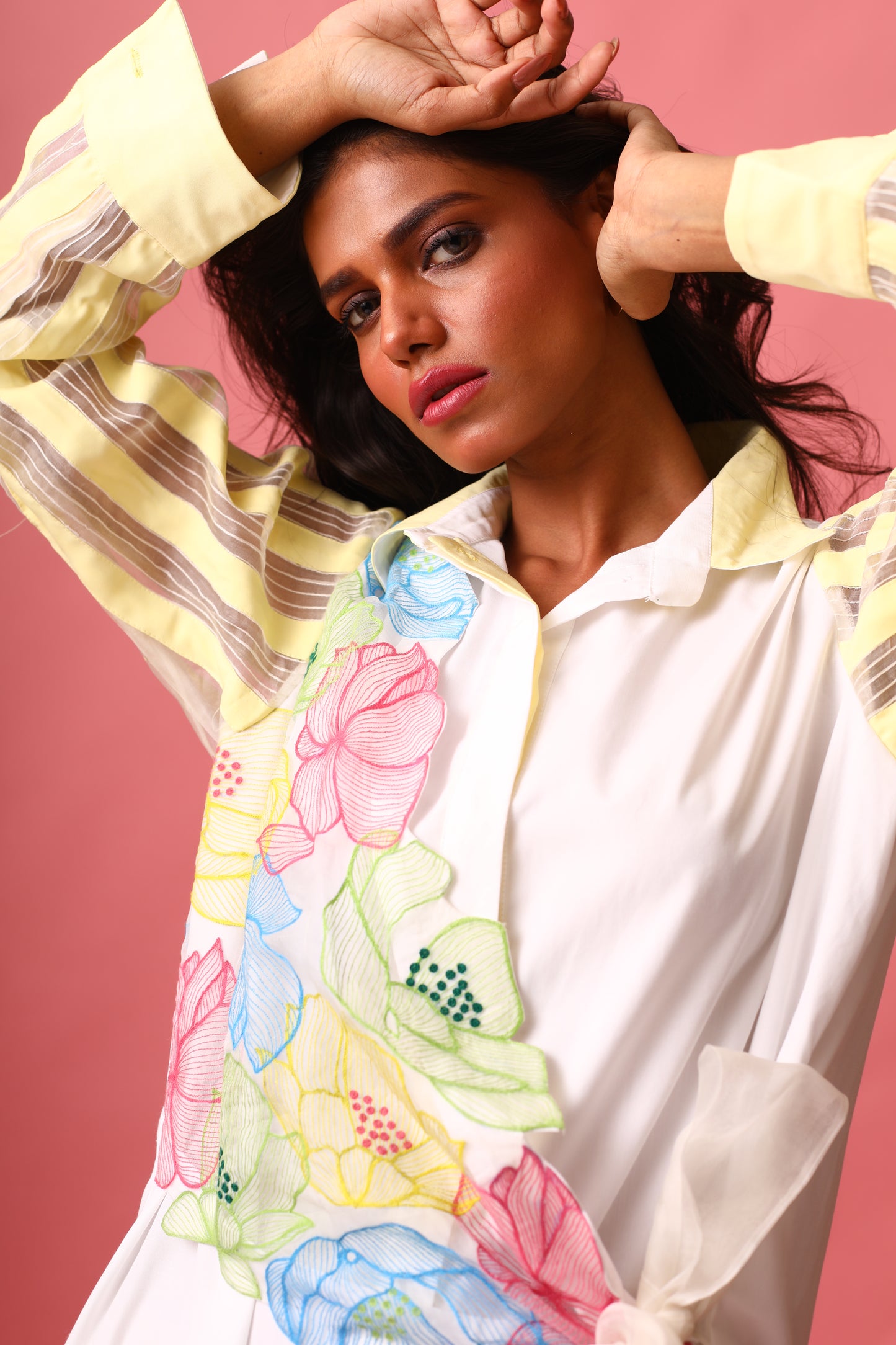 White Waterlily Side-Tie Dress