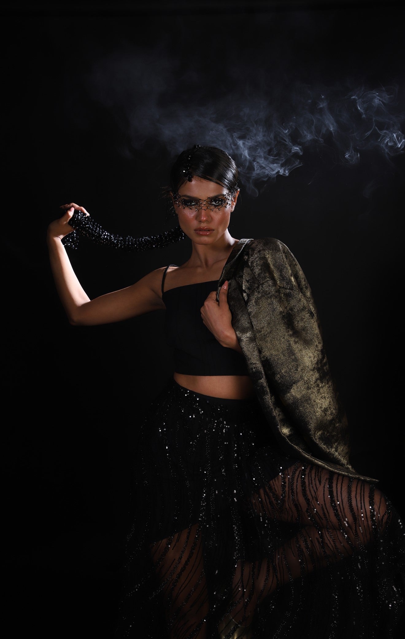 Asymmetrical Shimmer Skirt