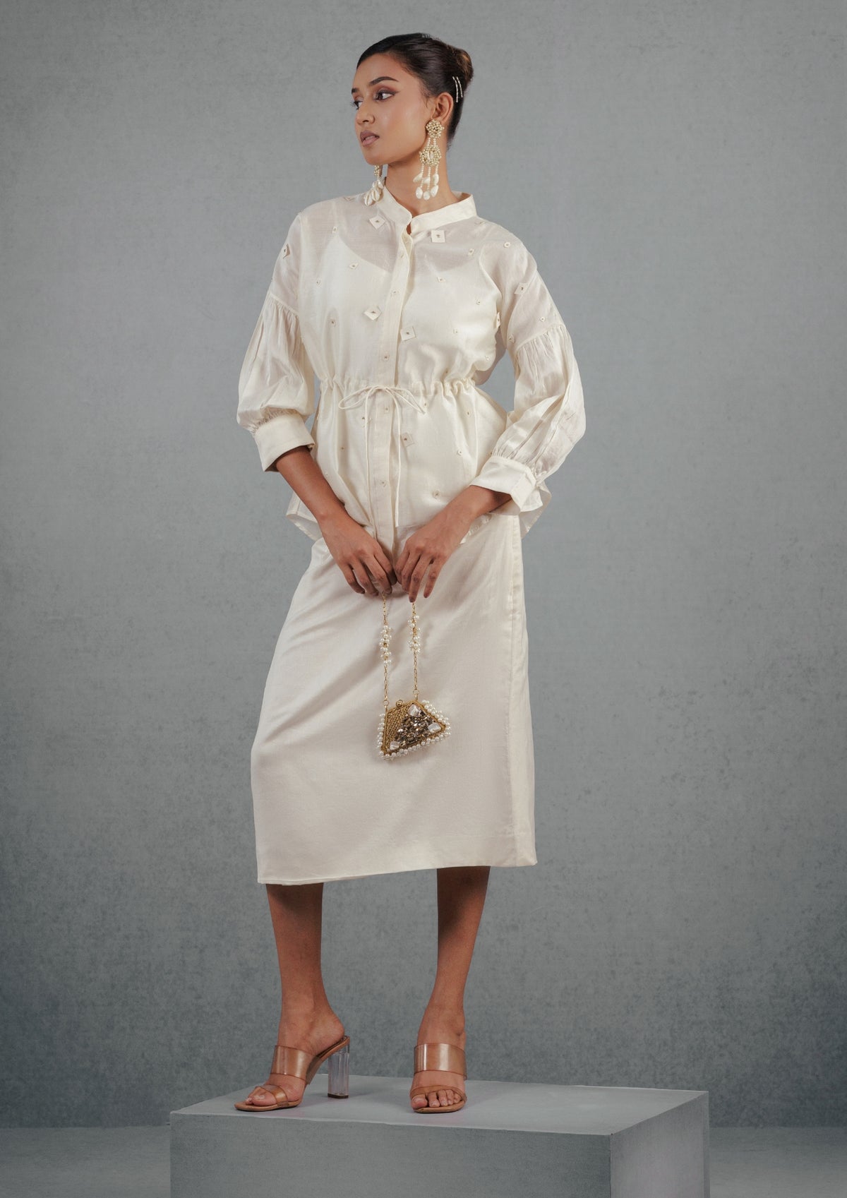 Ivory Confetti Skirt Set - View 2