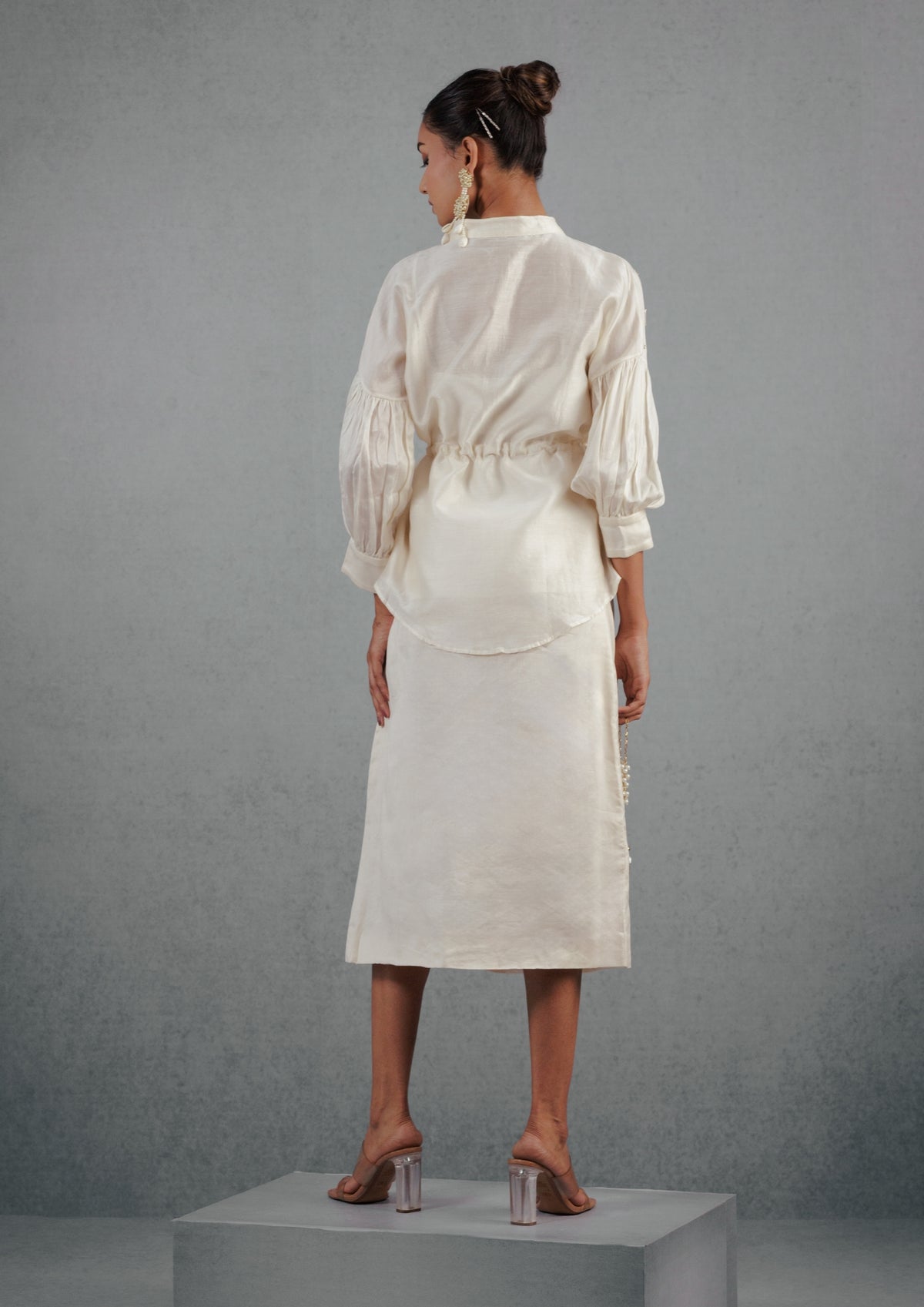 Ivory Confetti Skirt Set - View 7