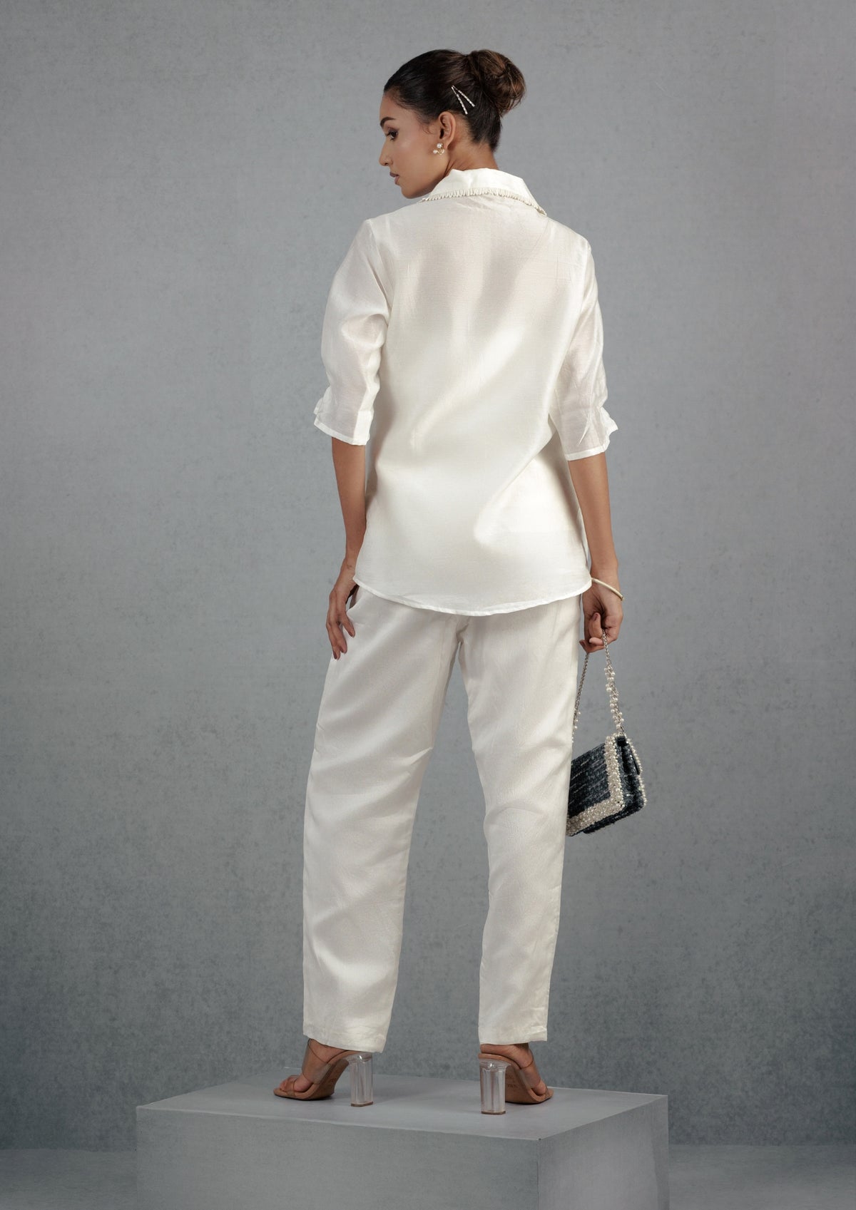 Ivory Cord Flower Co-Ord Set - View 2