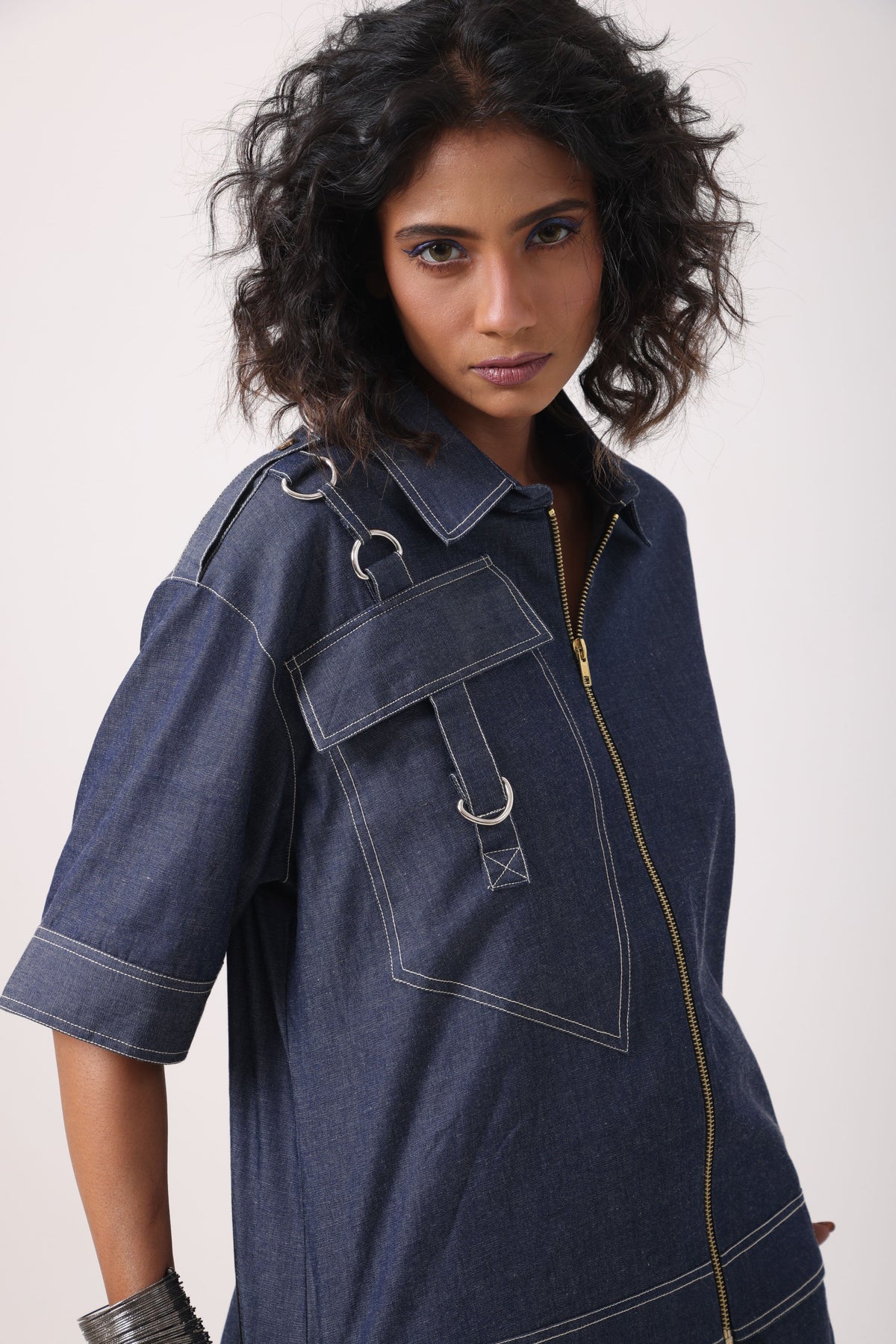 Dark Denim Anchor Co-Ord Set - View 3