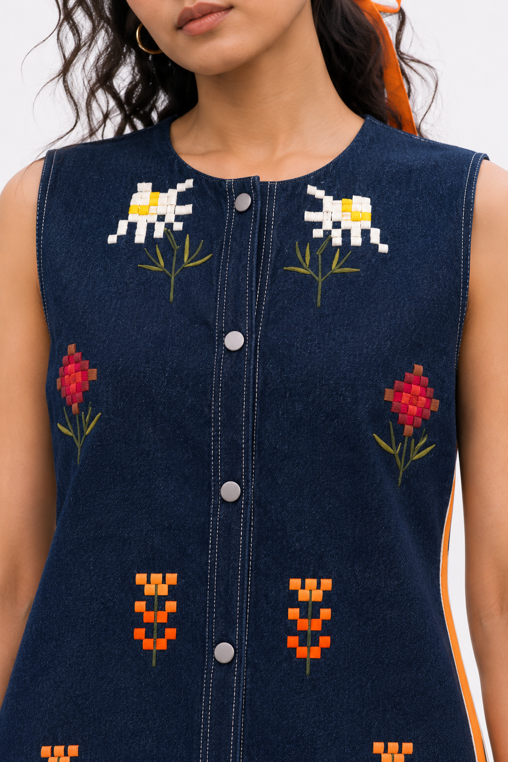 Pixel Blue Mini Dress