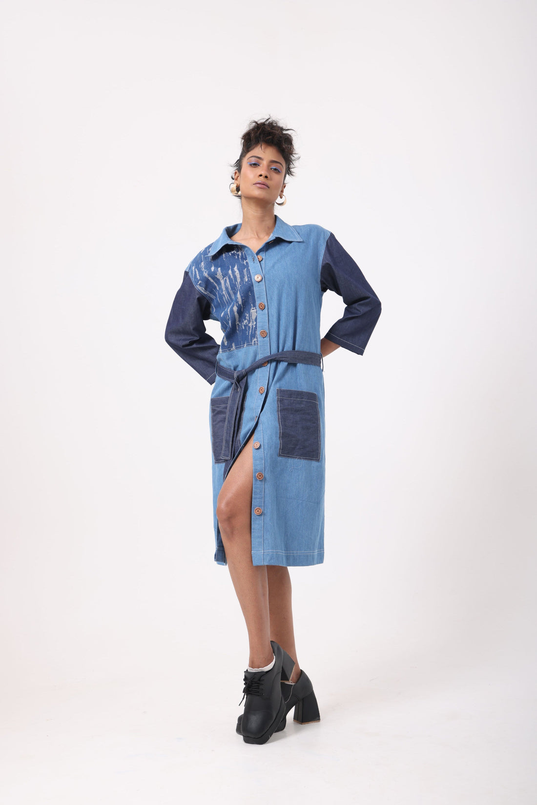 Rugged - Dark Denim Shirt Dress