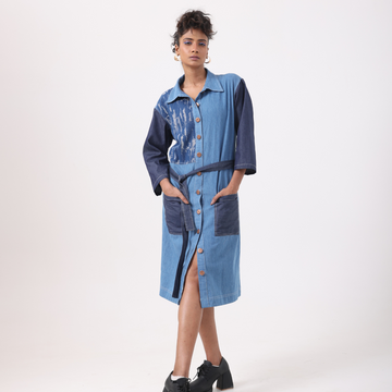 Rugged - Dark Denim Shirt Dress