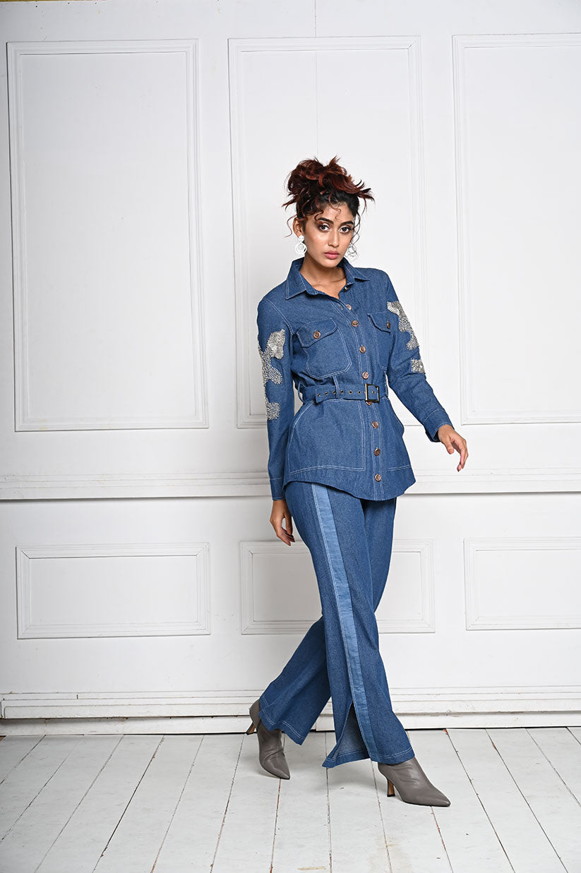 Starry Night Denim Co-ord Set - View 2
