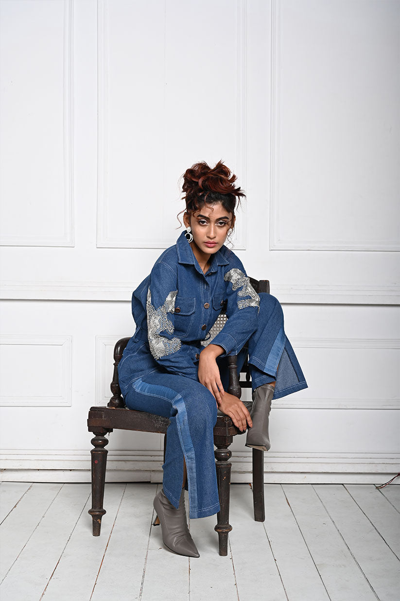 Starry Night Denim Co-ord Set - View 3