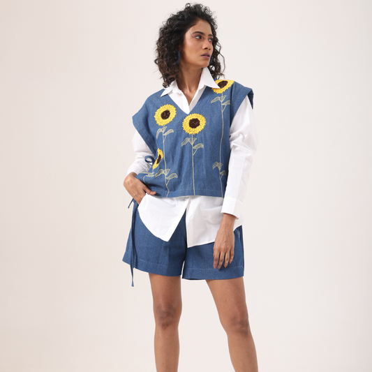 Sunflower Vest Co-Ord Set