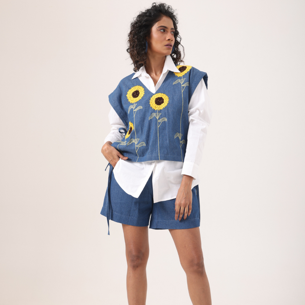 Sunflower Vest Co-Ord Set