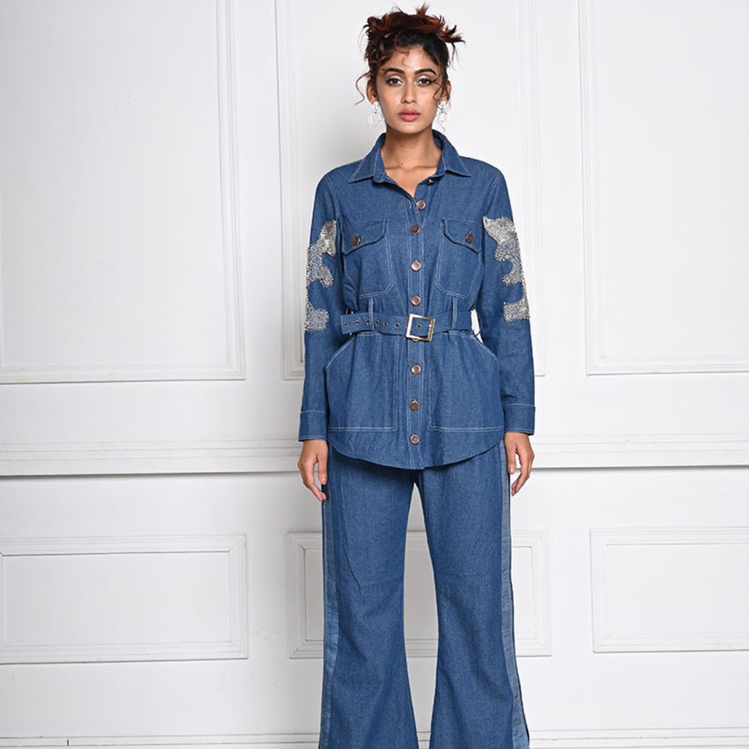 Starry Night Denim Co-ord Set - View 1