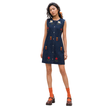 Pixel Blue Mini Dress