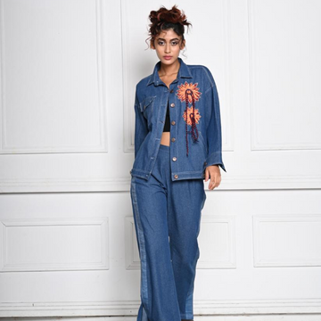 Flower Denim Jacket