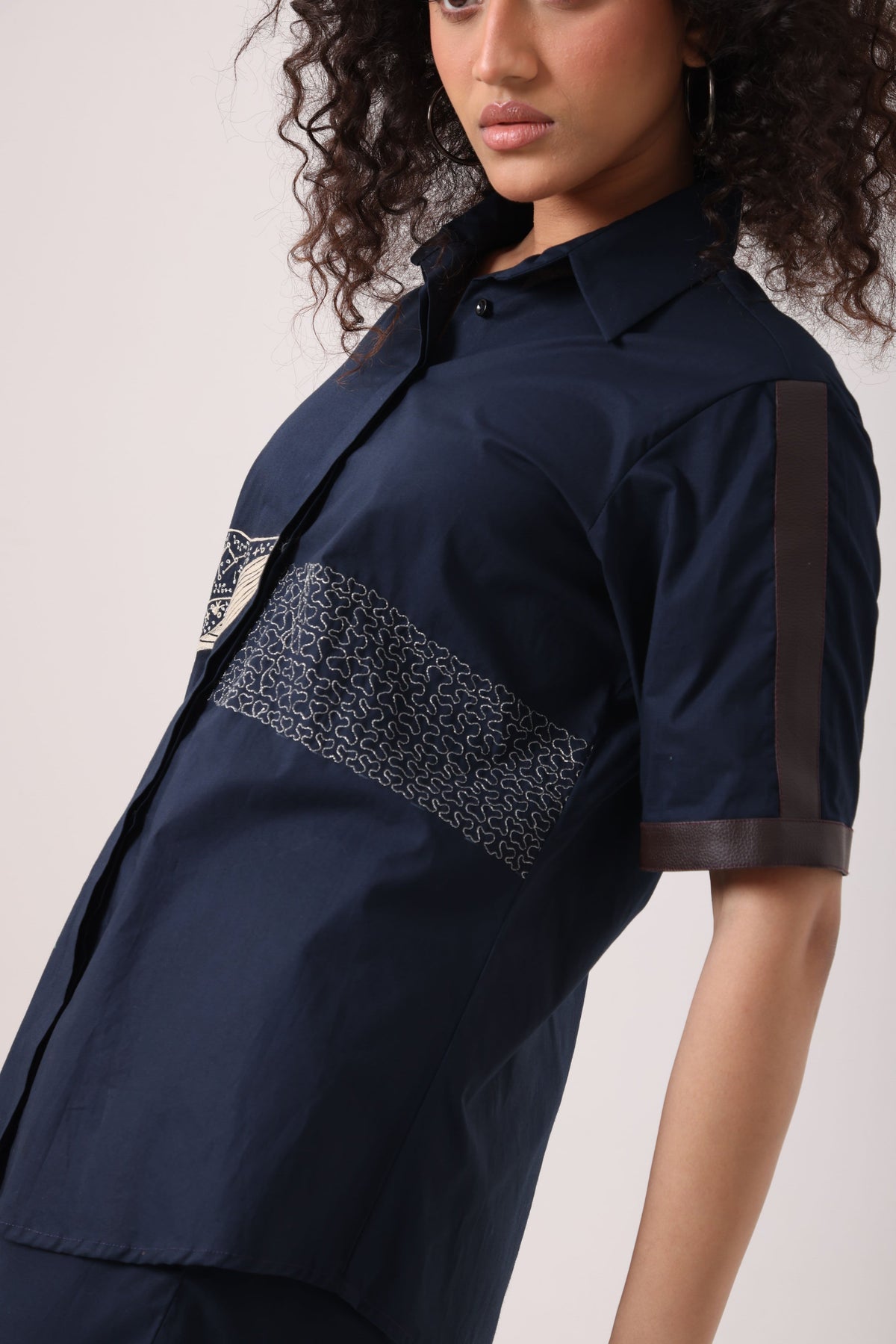 Whale Co-Ord Set in Navy - View 4